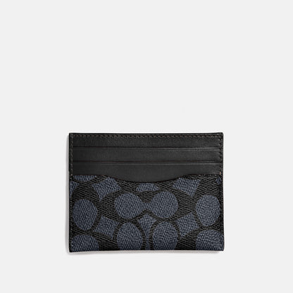936-Card Case in Signature Canvas-Midnight
