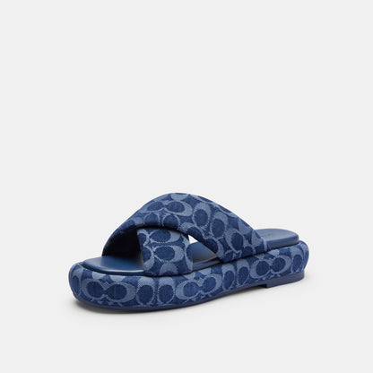 CAU91-Penelope Signature C Sandal-Deep Blue