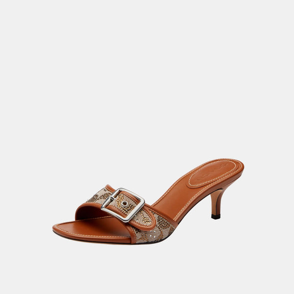 Margot Sandal In Crystal Signature Jacquard