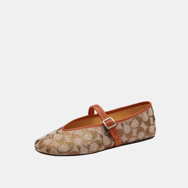 Mary Jane In Crystal Signature Jacquard