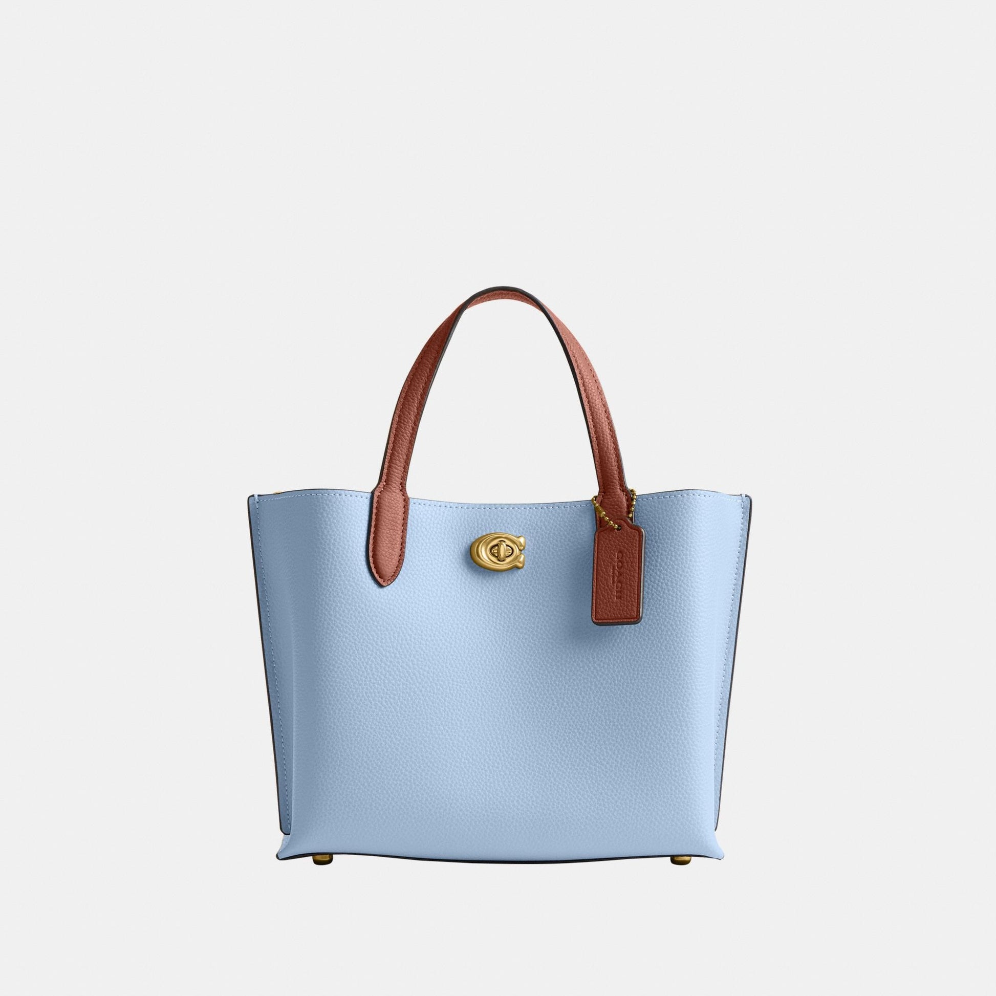 C9092-Willow Tote Bag 24 in Colorblock with Signature Canvas Interior-B4/Bluebell Multi