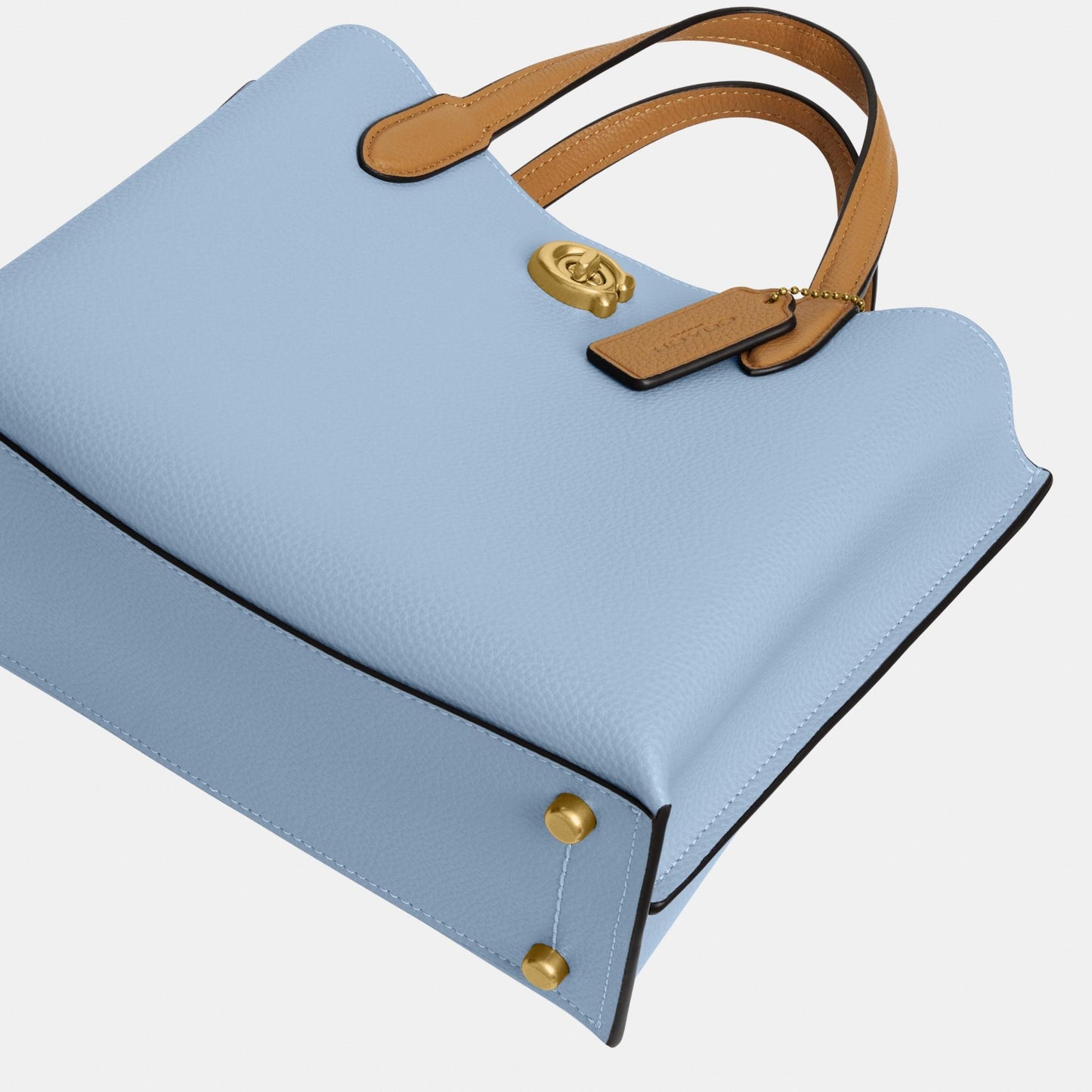 C9092-Willow Tote Bag 24 in Colorblock with Signature Canvas Interior-B4/Bluebell Multi