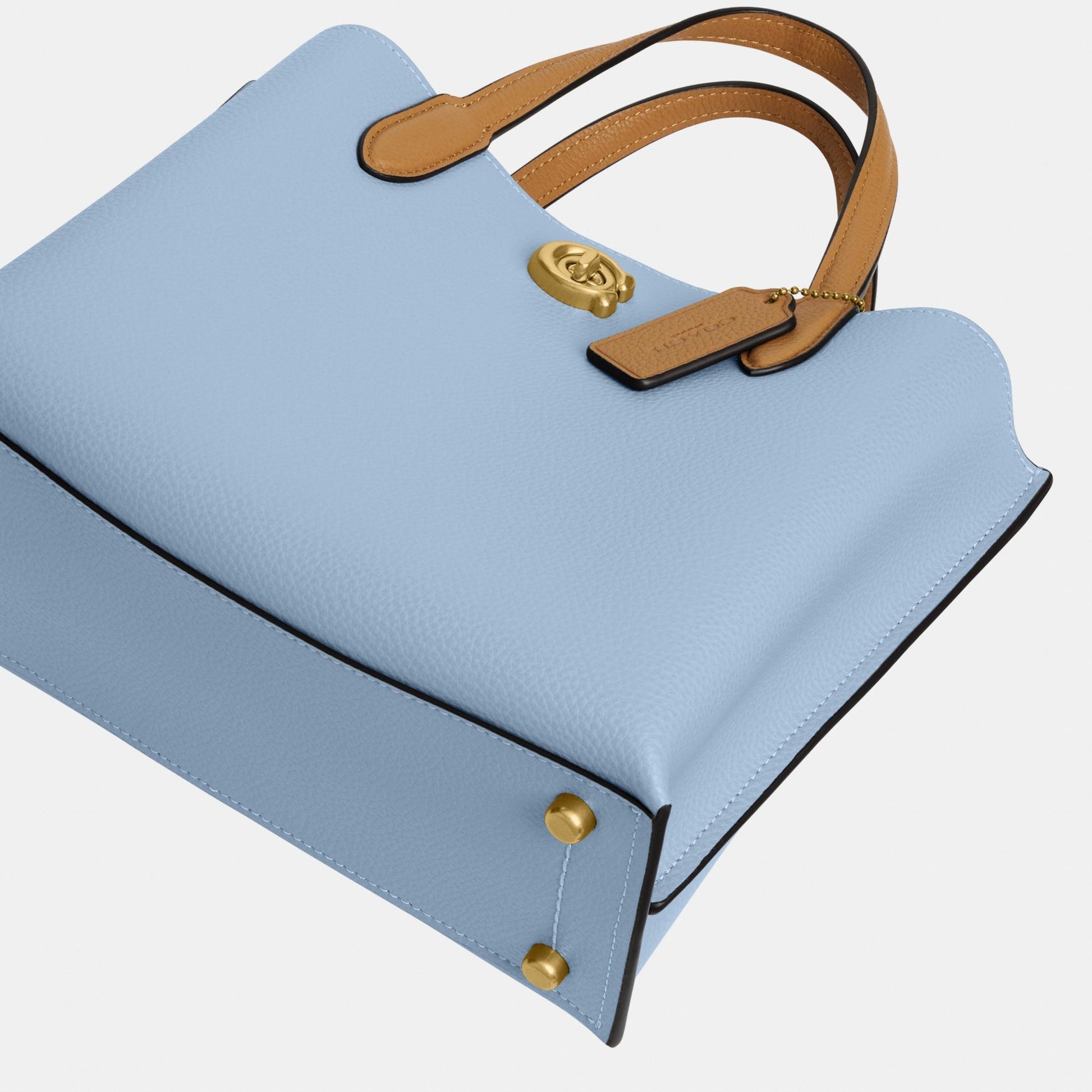 C9092-Willow Tote Bag 24 in Colorblock with Signature Canvas Interior-B4/Bluebell Multi