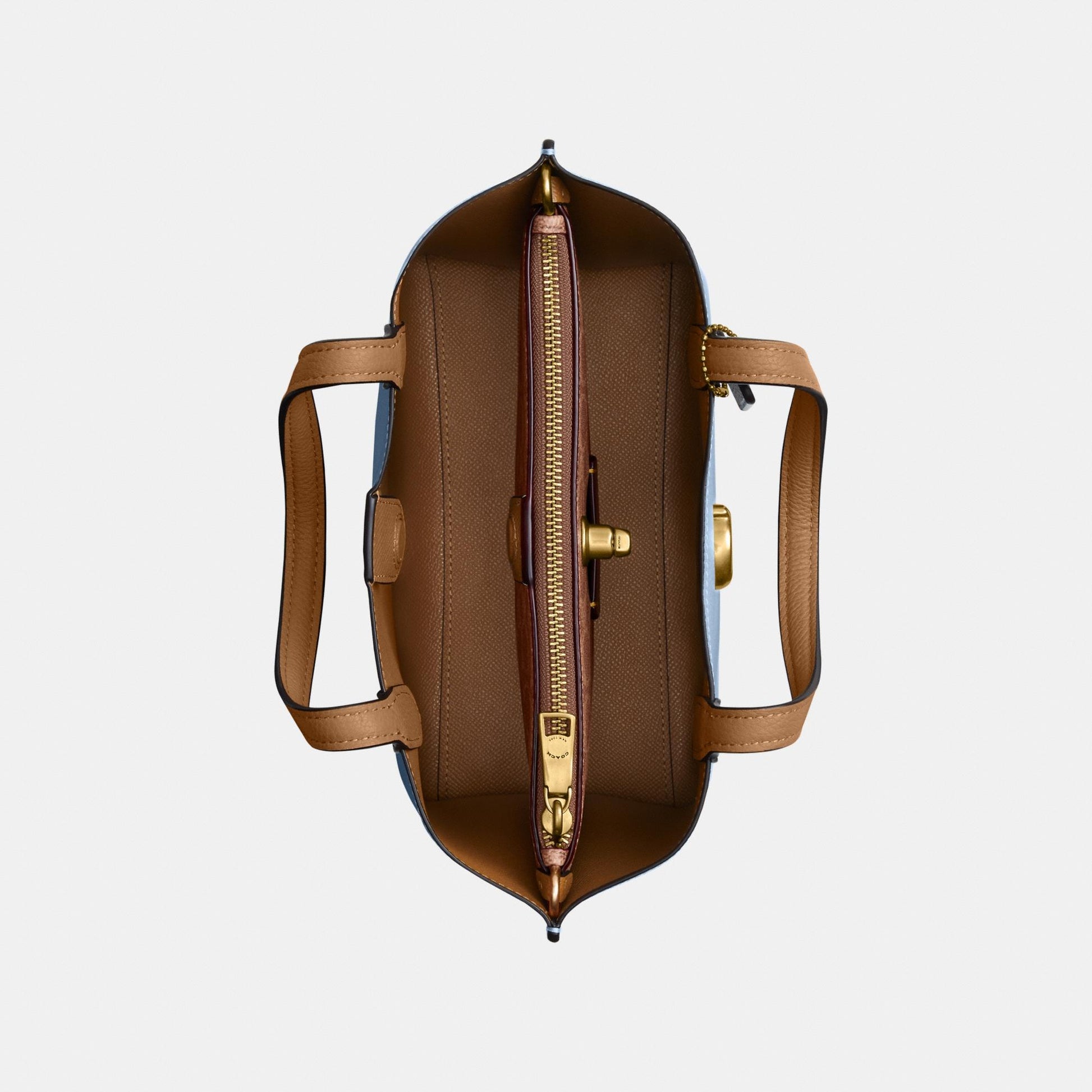 C9092-Willow Tote Bag 24 in Colorblock with Signature Canvas Interior-B4/Bluebell Multi