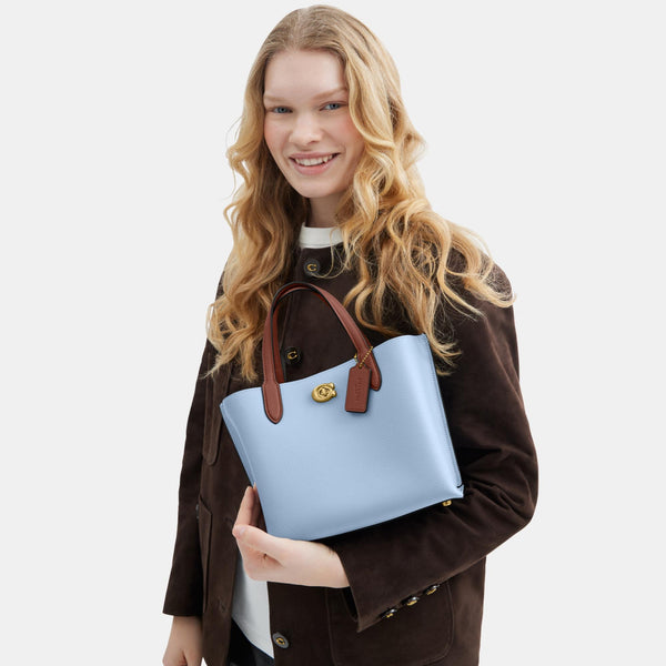 Willow Tote Bag 24 in Colorblock with Signature Canvas Interior
