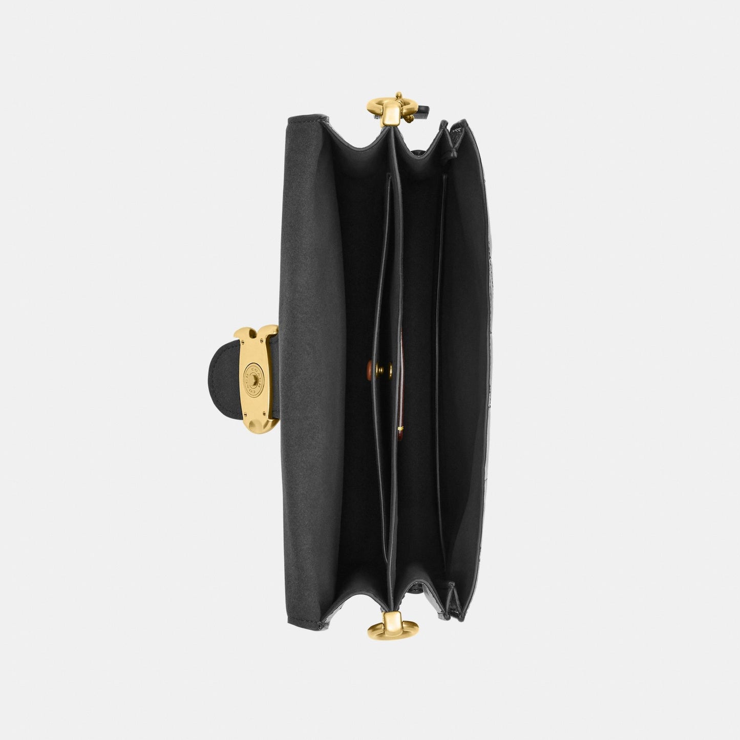 CAF55-Chain Tabby Shoulder Bag with Quilting-B4/Black