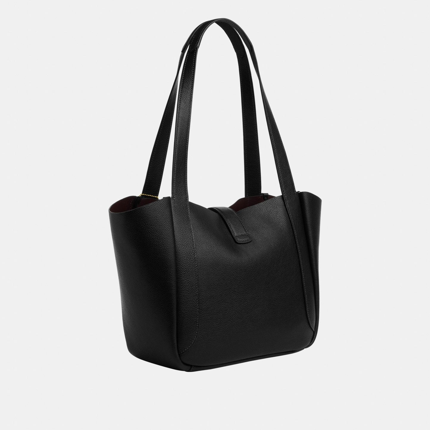 CAL17-Hadley Turnlock Tote Bag-Im/Black