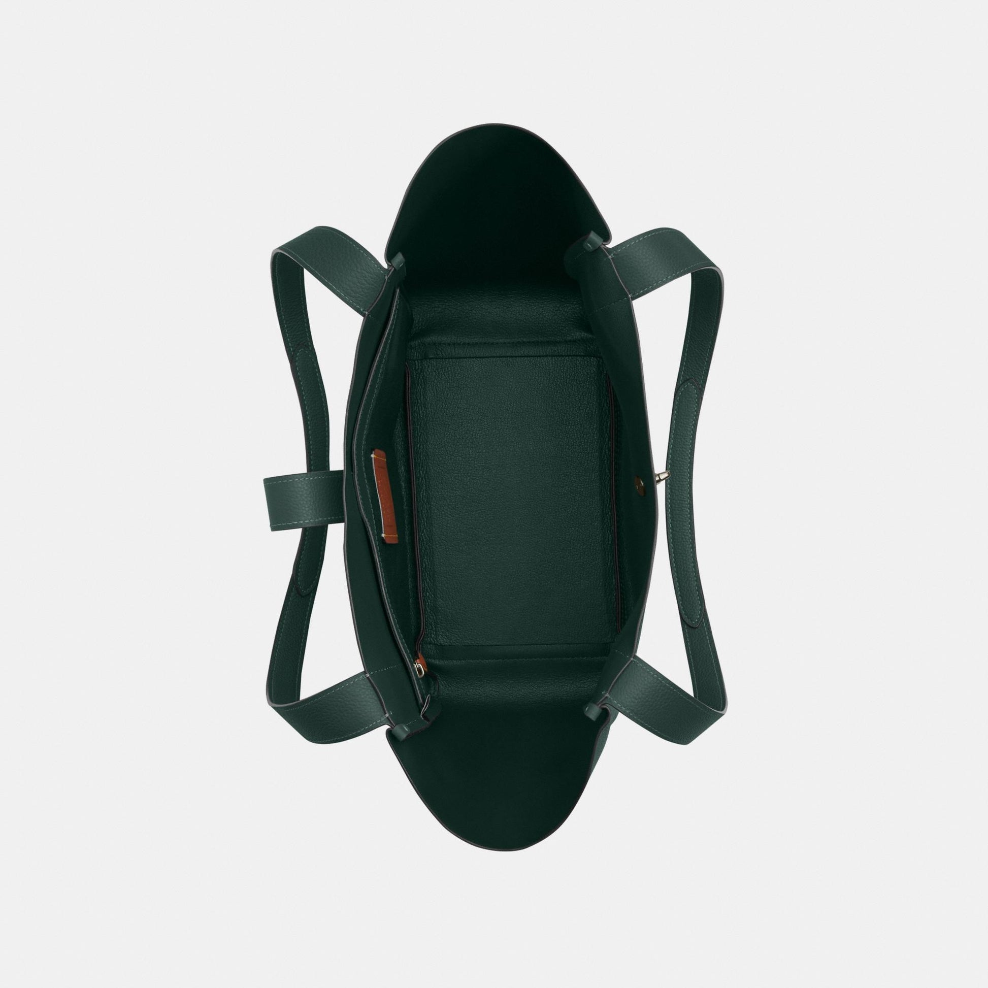 CAL17-Hadley Turnlock Tote Bag-Qb/Dark Teal