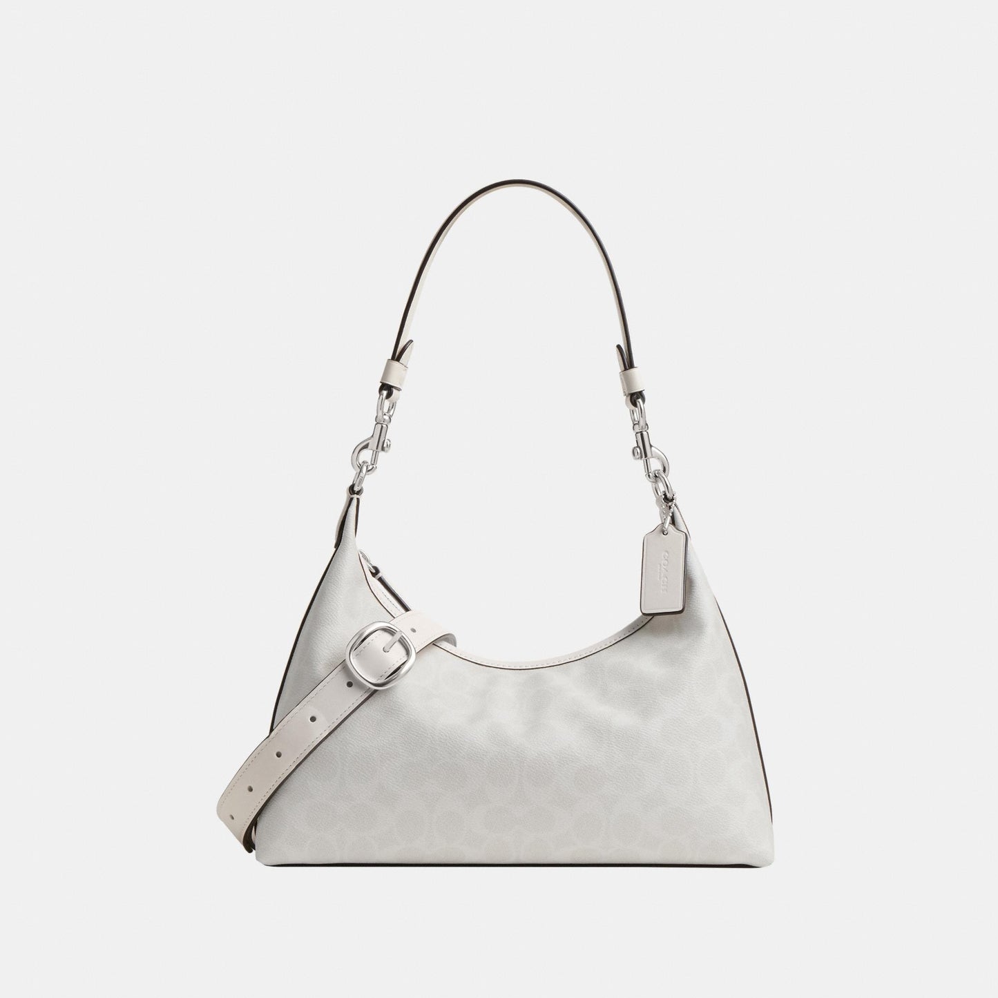 CAM23-Juliet Shoulder Bag In Signature Canvas-Lh/White Chalk