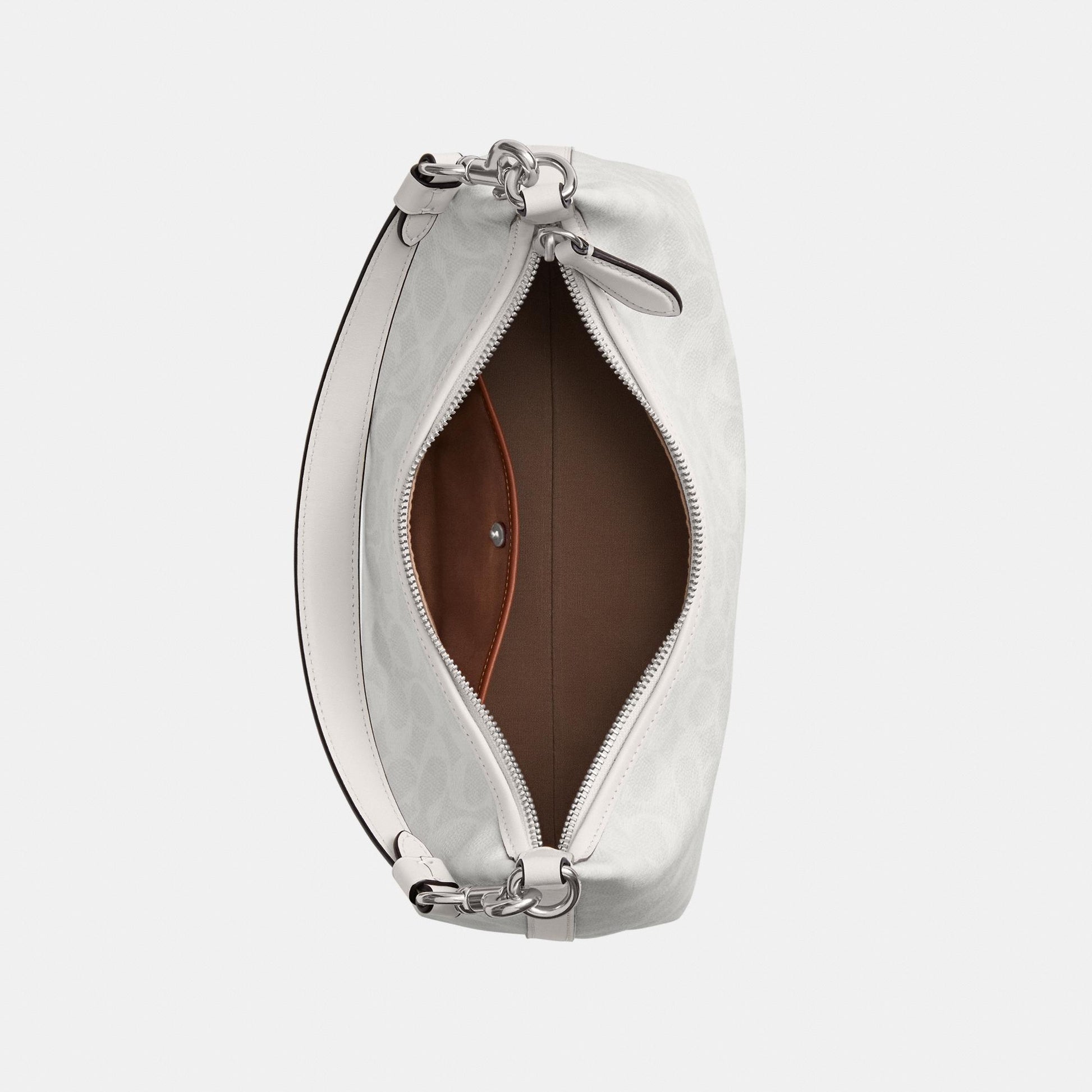 CAM23-Juliet Shoulder Bag in Signature Canvas-Lh/White Chalk