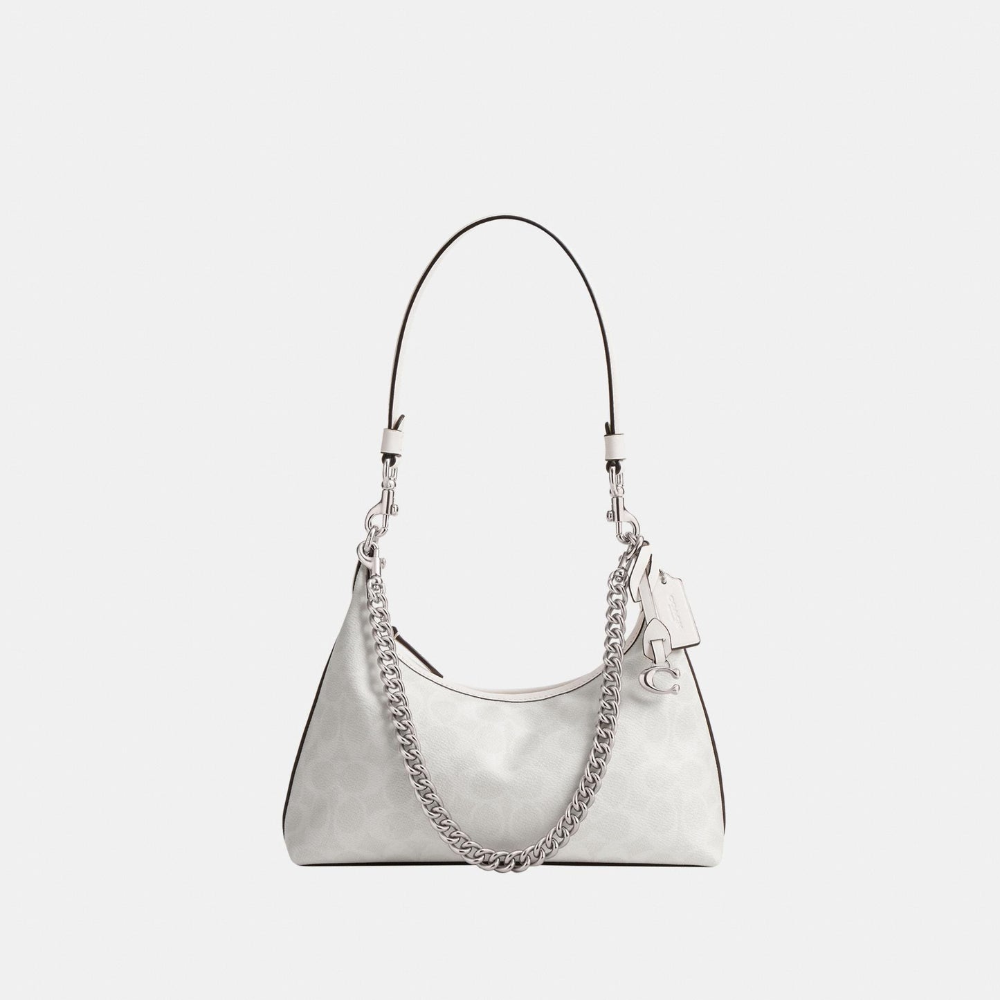 CAM26-Juliet Shoulder Bag 25 in Signature Canvas-Lh/White Chalk