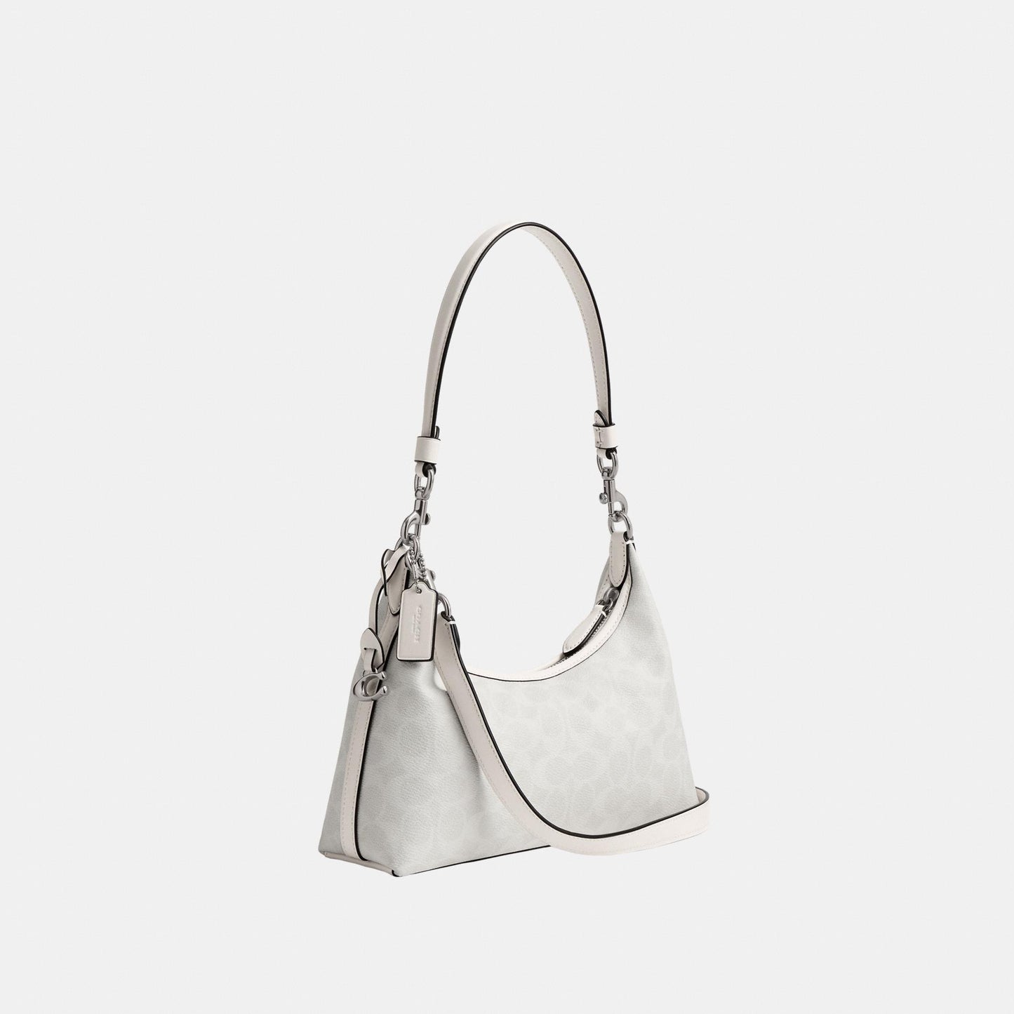 CAM26-Juliet Shoulder Bag 25 in Signature Canvas-Lh/White Chalk