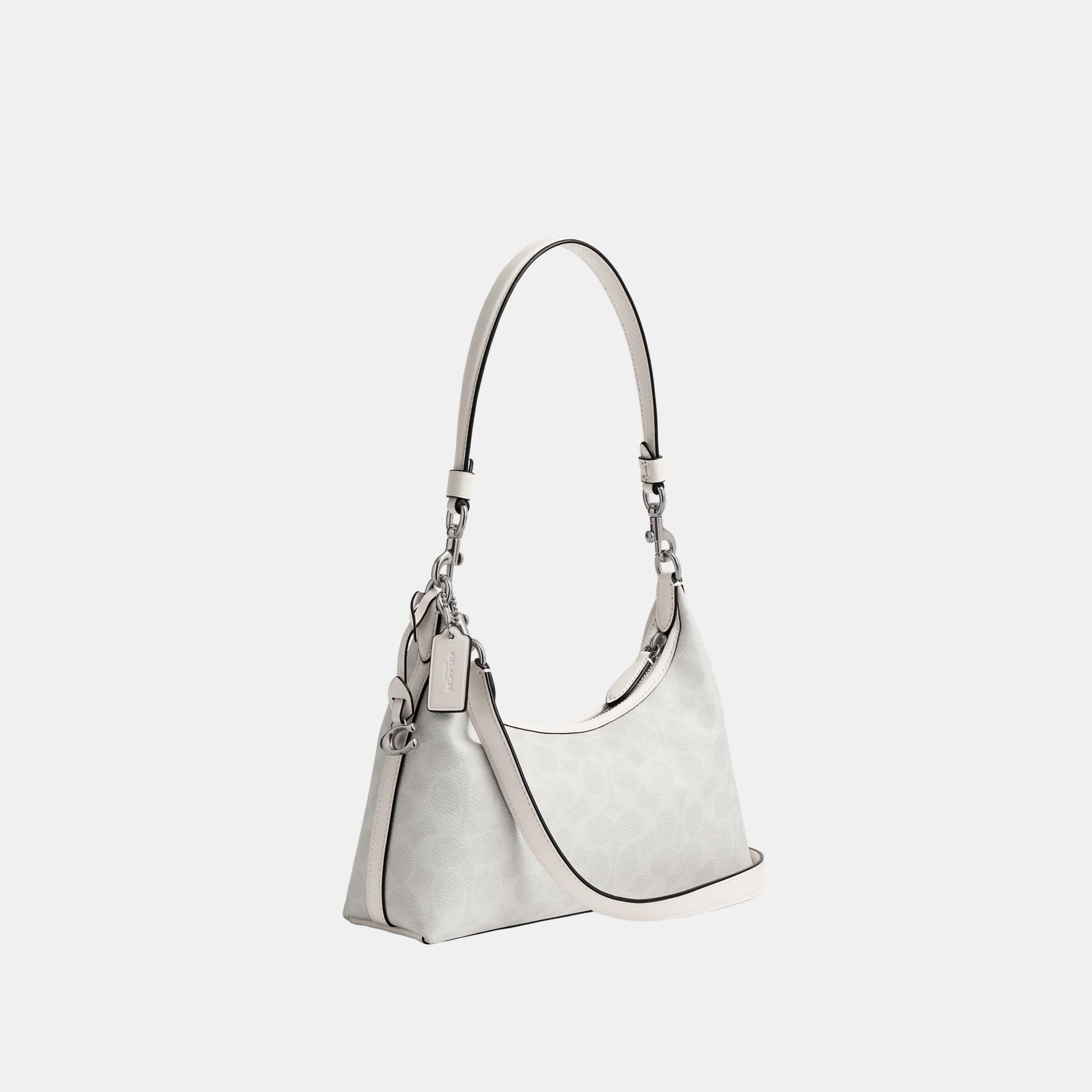 CAM26-Juliet Shoulder Bag 25 in Signature Canvas-Lh/White Chalk