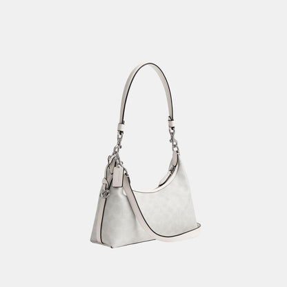 CAM26-Juliet Shoulder Bag 25 in Signature Canvas-Lh/White Chalk