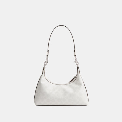 CAM26-Juliet Shoulder Bag 25 in Signature Canvas-Lh/White Chalk