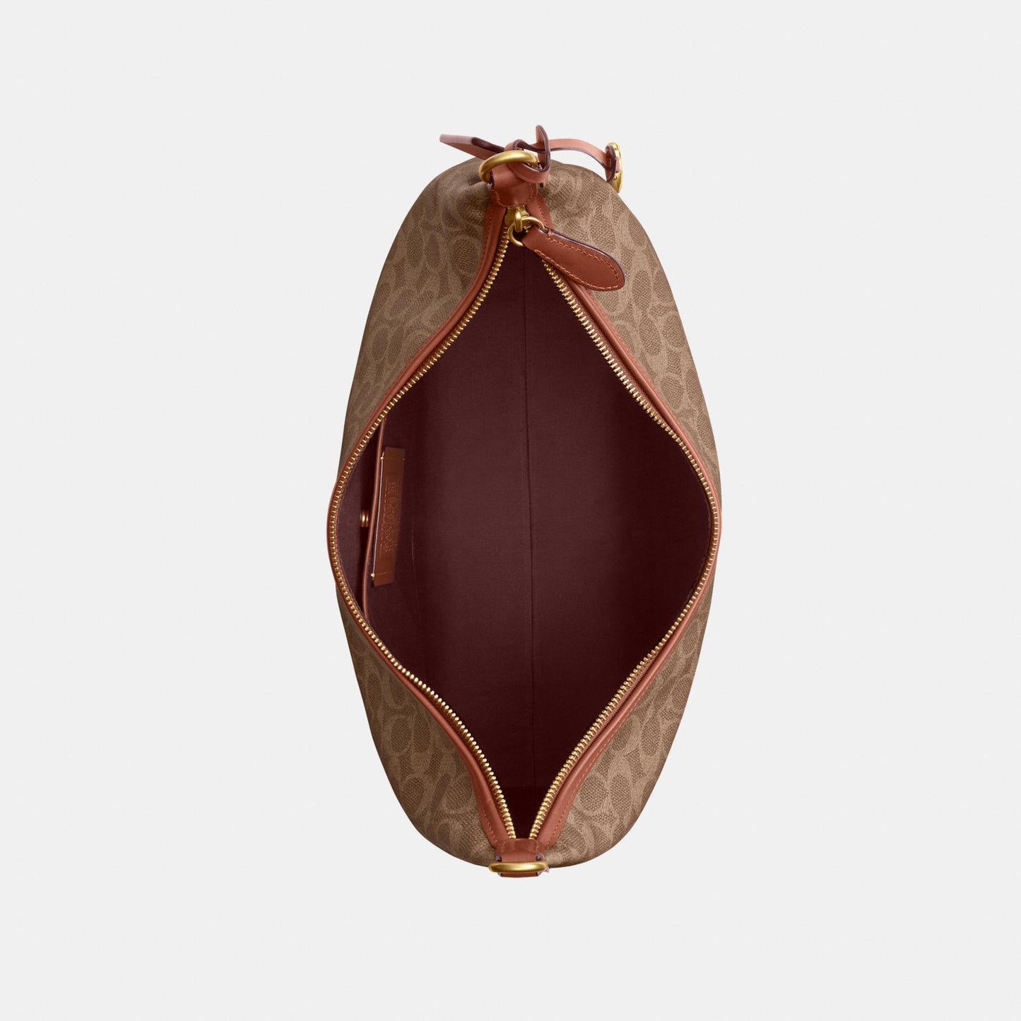 CAM28-Juliet Shoulder Bag 38 in Signature Canvas-B4/Tan Caramel