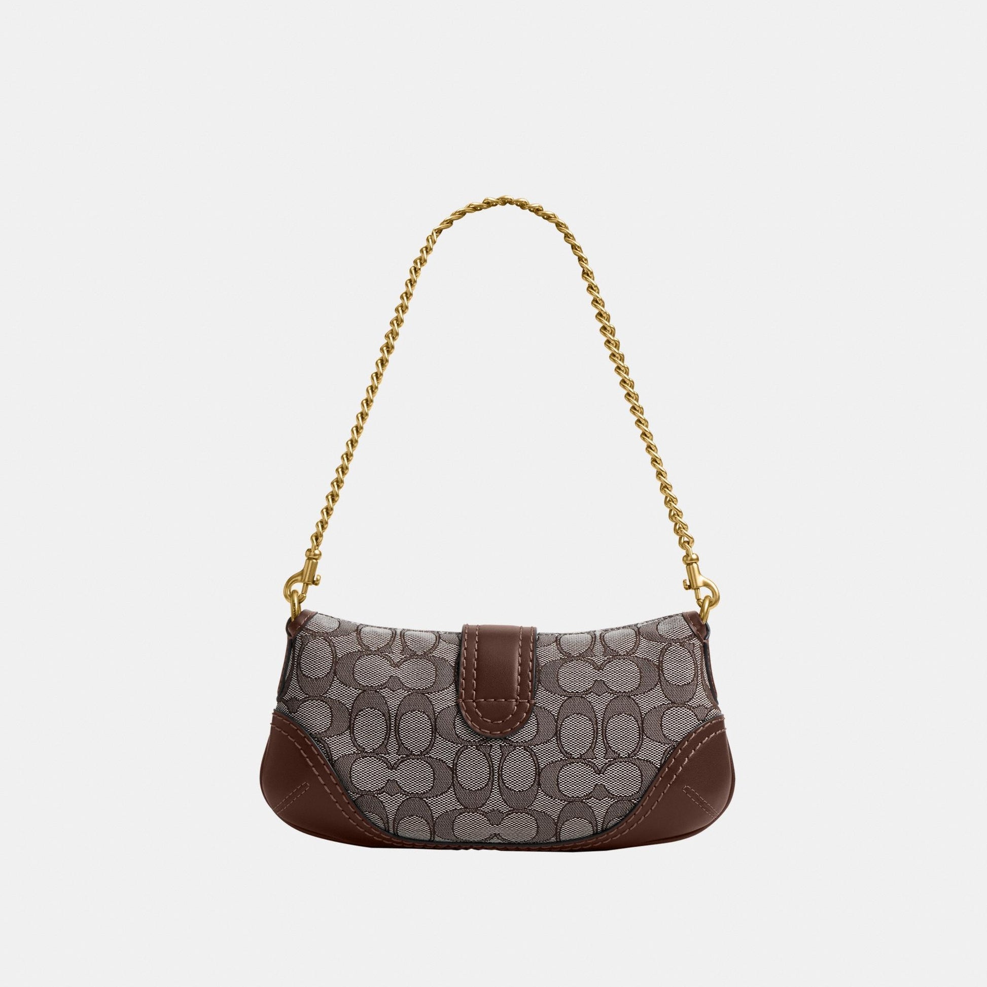 CAN45-Soho Bag 25 In Signature Jacquard-B4/Oak Maple
