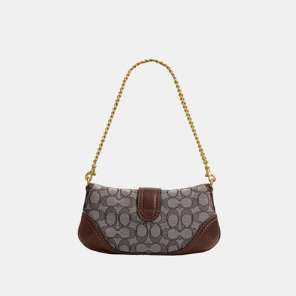 CAN45-Soho Bag 25 In Signature Jacquard-B4/Oak Maple