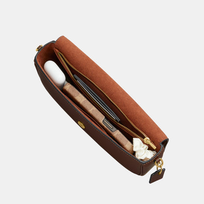 CAN90-Brook Flap Chain Bag-B4/Maple