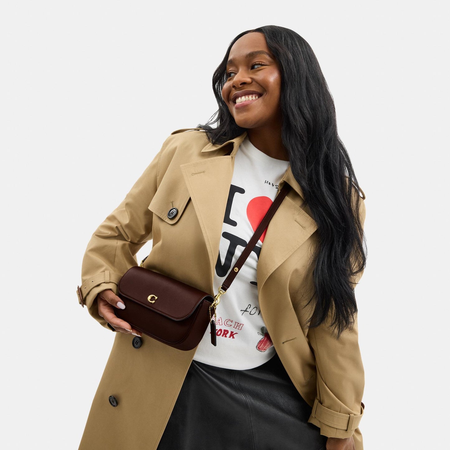 CAN90-Brook Flap Chain Bag-B4/Maple