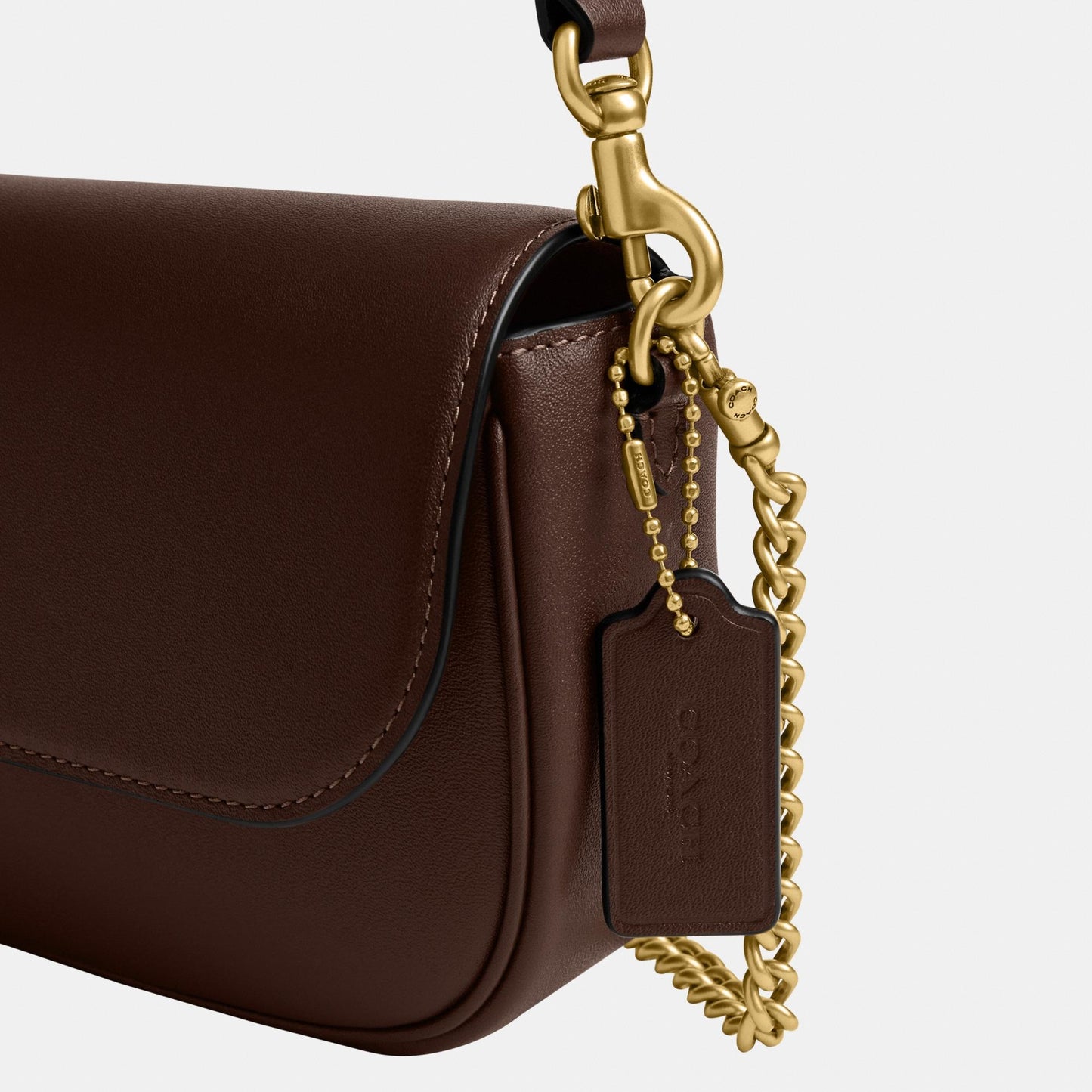 CAN90-Brook Flap Chain Bag-B4/Maple