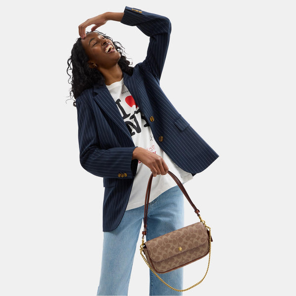 Brook Flap Chain Bag in Signature Canvas