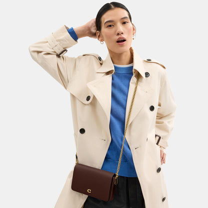 CAO01-Mila Crossbody Bag with Signature Canvas-B4/Maple