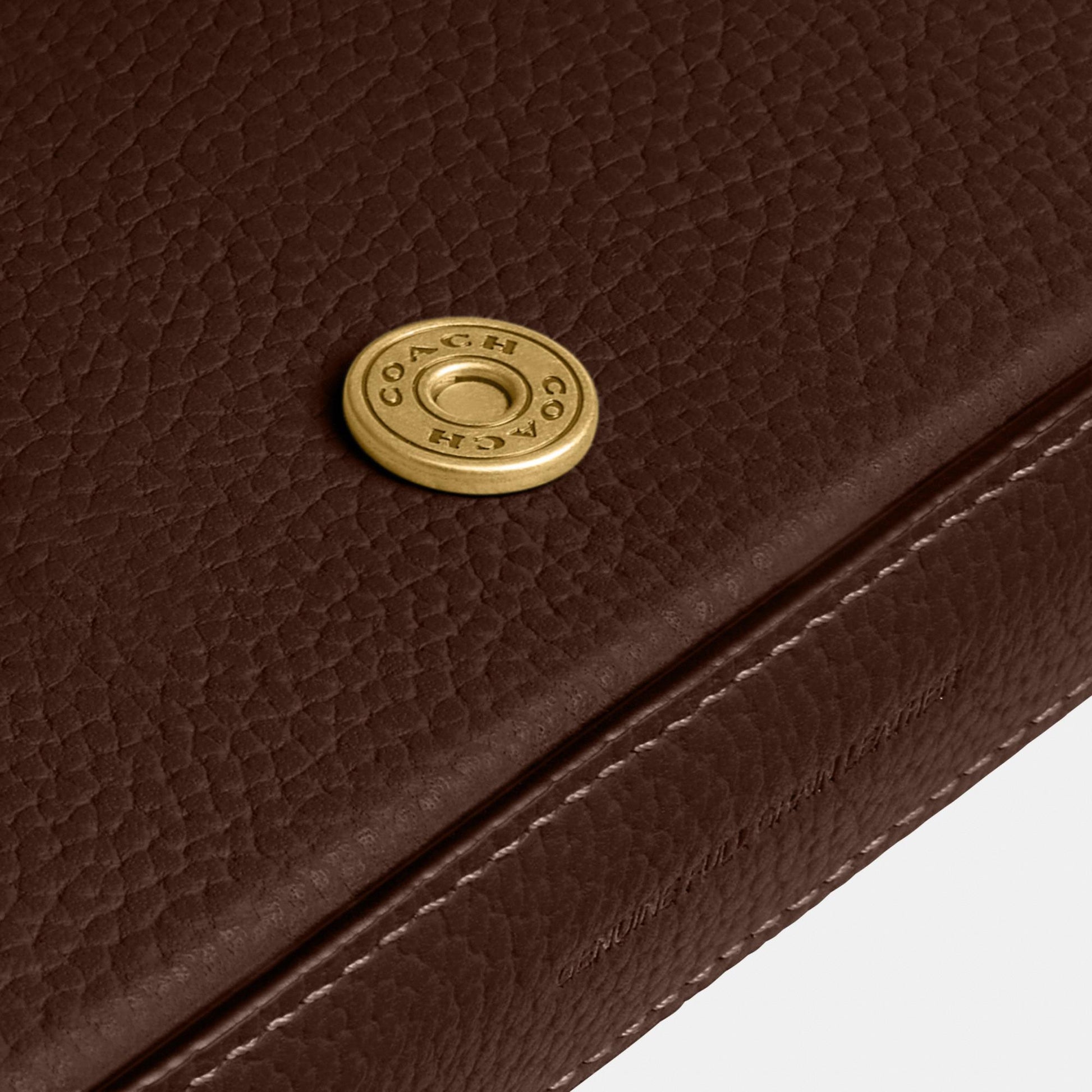 CAO01-Mila Crossbody Bag with Signature Canvas-B4/Maple