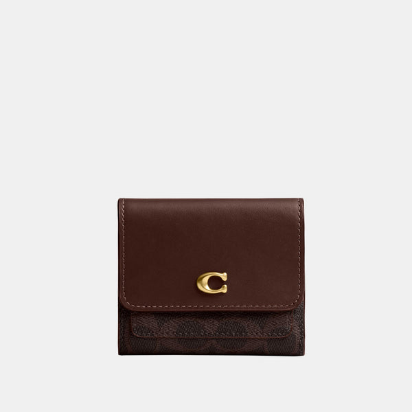 Mila Small Flap Wallet In Signature Canvas