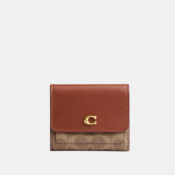 Mila Small Flap Wallet In Signature Canvas