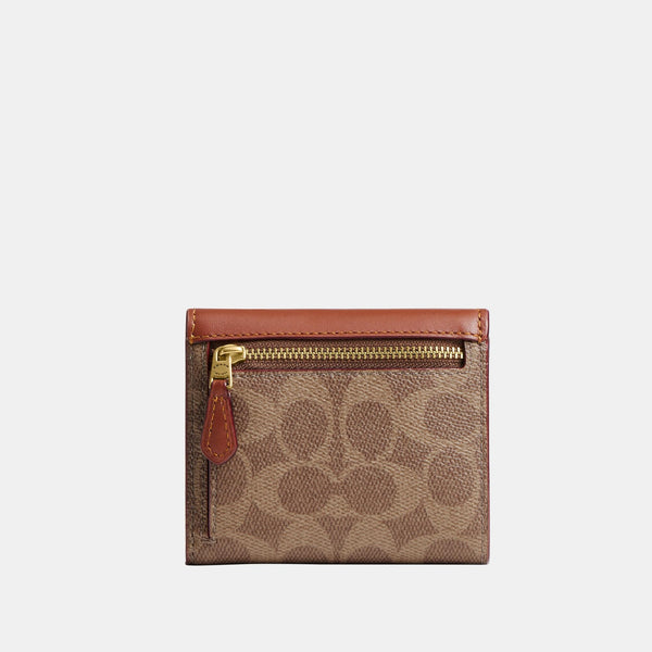 Mila Small Flap Wallet In Signature Canvas