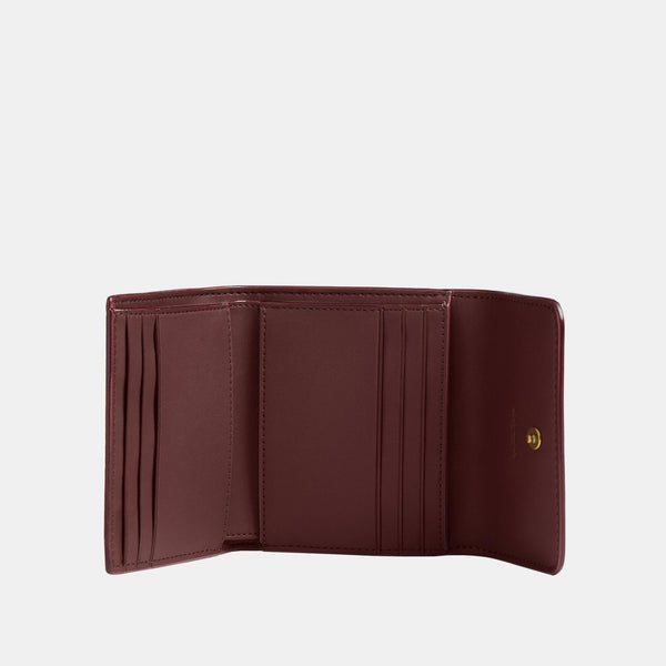 Mila Small Flap Wallet In Signature Canvas