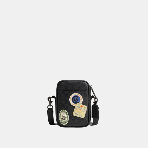 Hitch Crossbody In Signature Canvas With Patches