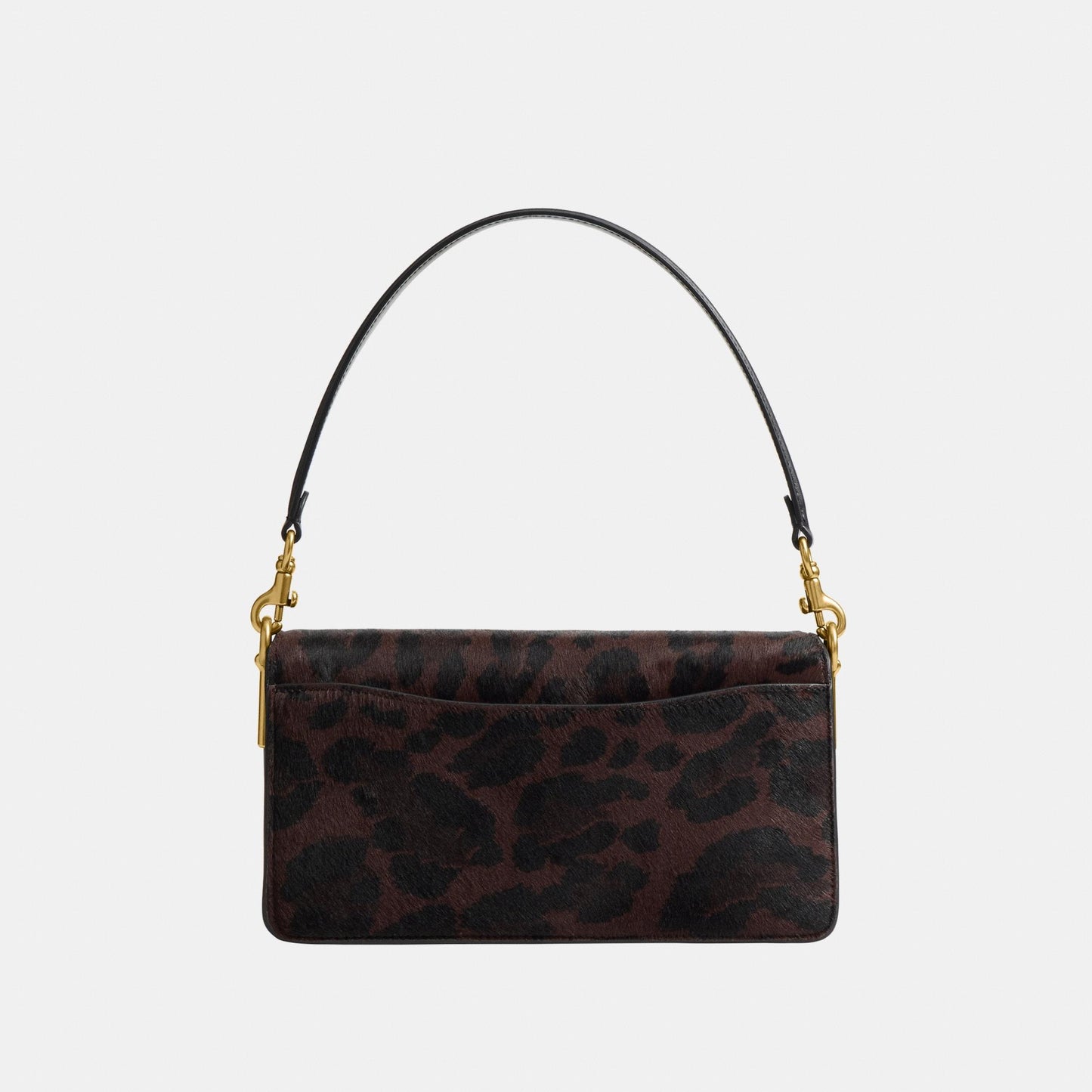 حقيبة كتف "تابي 26" من شعر العجل بنقشة فهد