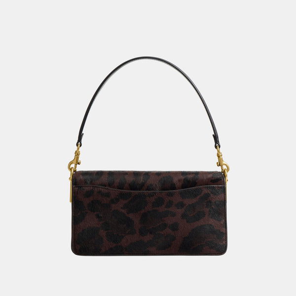 حقيبة كتف "تابي 26" من شعر العجل بنقشة فهد