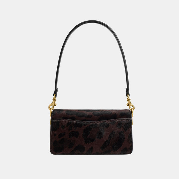 حقيبة كتف "تابي 20" من شعر العجل بنقشة فهد