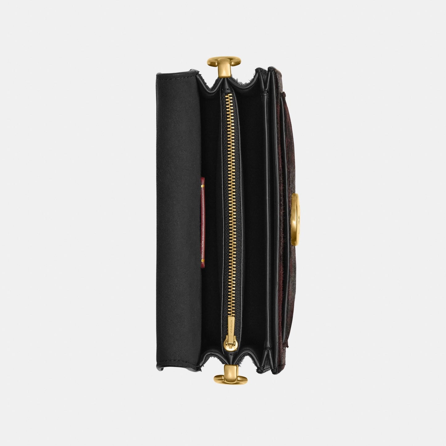 حقيبة كتف "تابي 20" من شعر العجل بنقشة فهد