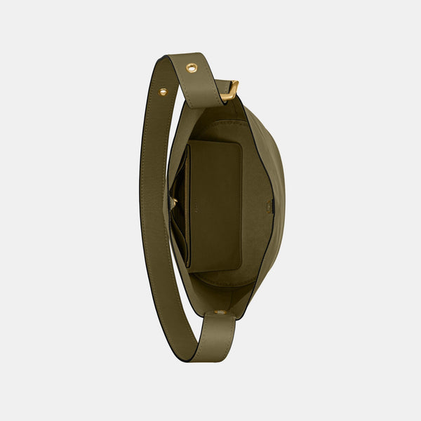 حقيبة باكيت "بليكر" من الجلد الطبيعي المحبّب