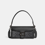 ci032-Tabby Shoulder Bag 26 In Signature Canvas-V5/Charcoal Black