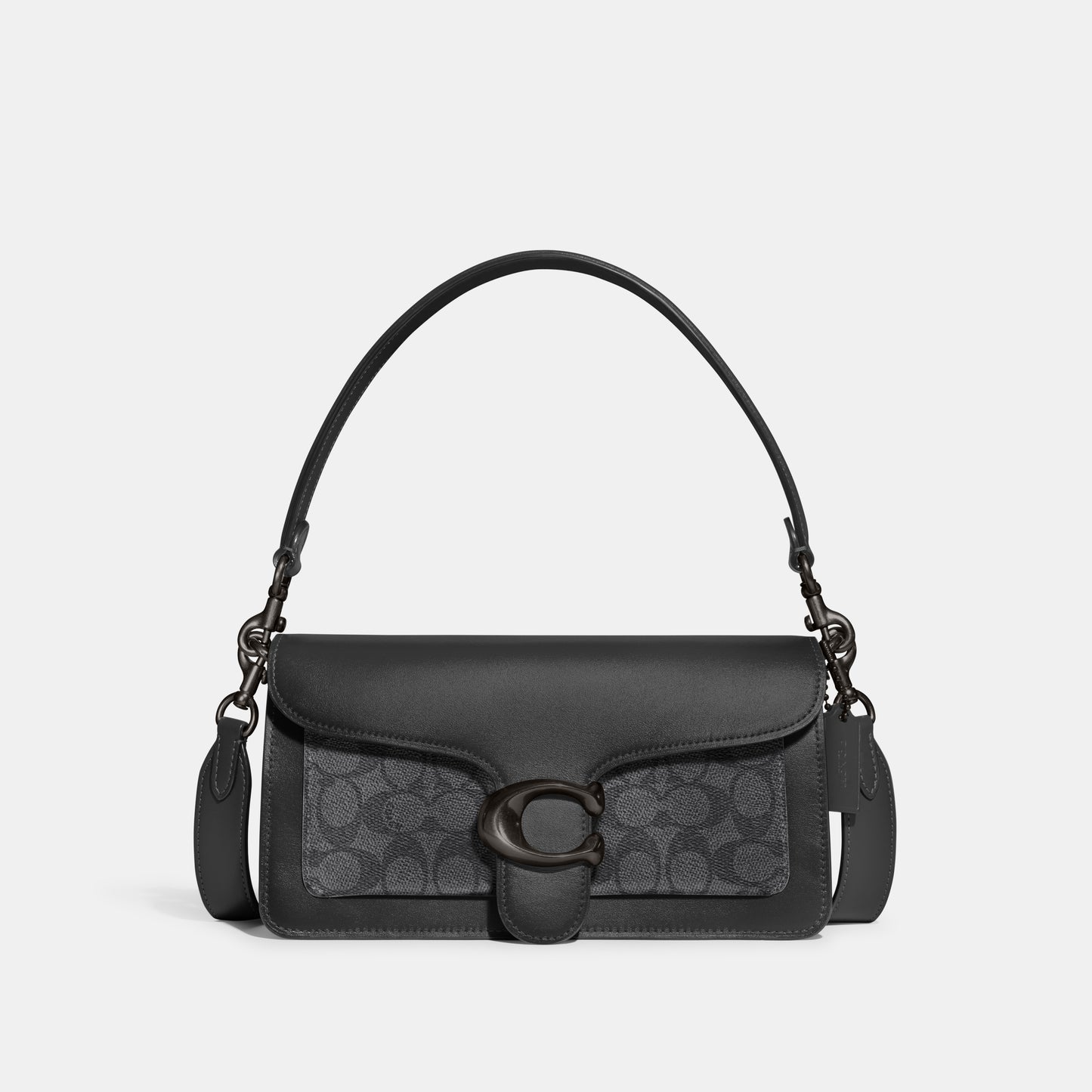 CI032-Tabby Shoulder Bag 26 in Signature Canvas-V5/Charcoal Black