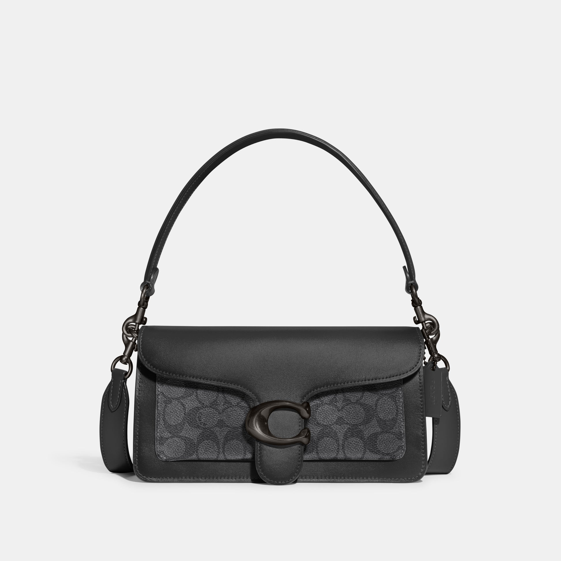CI032-Tabby Shoulder Bag 26 in Signature Canvas-V5/Charcoal Black