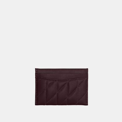 CM434-Essential Card Case With Pillow Quilting-B4/Black Currant