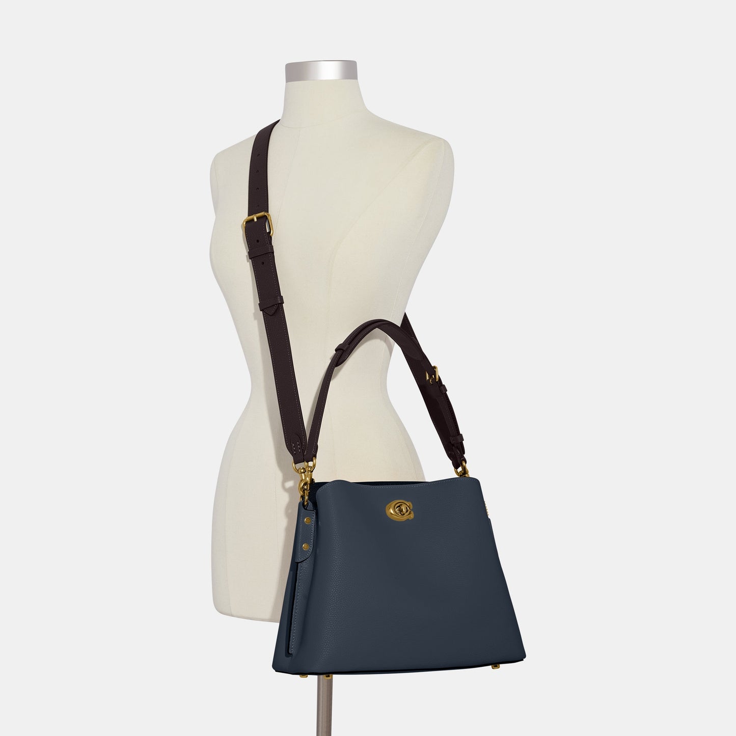 C2590-Willow Shoulder Bag In Colorblock-B4/Denim