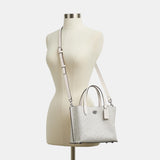 C8562-WILLOW TOTE BAG 24 IN SIGNATURE CANVAS-LH/White Chalk