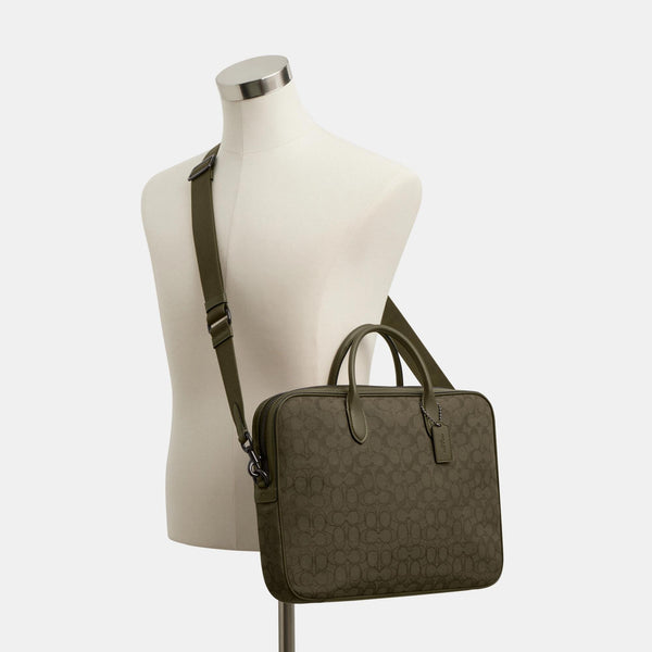 Theo Work Bag In Signature Jacquard