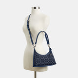 CAM27-Juliet Shoulder Bag 25 In Signature Denim-Lh/Deep Blue Multi