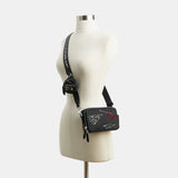 CAM68-Charter Crossbody Bag 19 With Sketch Print-Black Multi.