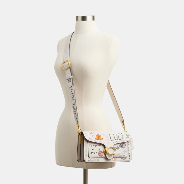 Tabby Shoulder Bag 26 With Sketch Print