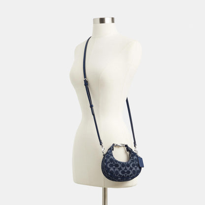 CAO04-JONIE BAG IN SIGNATURE DENIM-LH/Deep Blue Multi