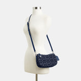 CAT48-Swinger Bag In Signature Denim-Lh/Deep Blue Multi